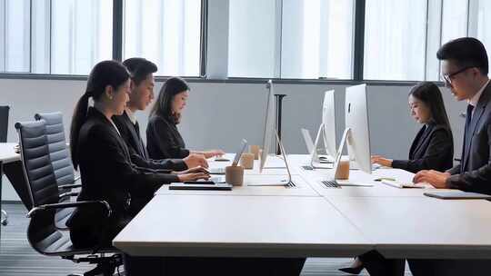 商务白领办公场景