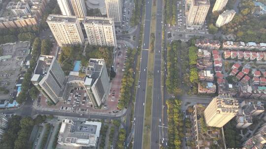 城市道路航拍