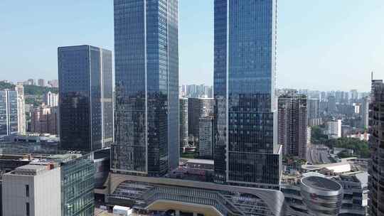 重庆沙坪坝高铁站航拍