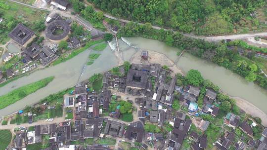 福建土楼云水谣怀远楼航拍漳州南靖土楼