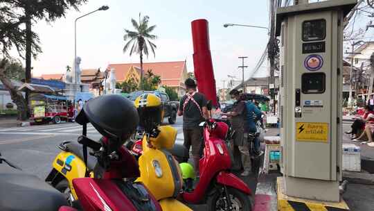 泰国清迈街道街景