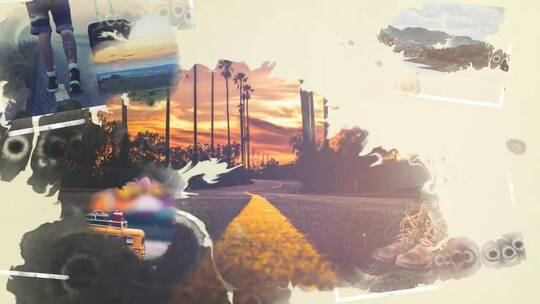 大气复古回忆记忆梦境效果AE模板