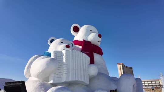 呼伦贝尔精美冰雪雕合集