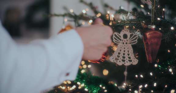 圣诞节，圣诞装饰，圣诞灯，圣诞树