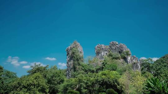 广西桂林山水延时摄影七星公园骆驼山