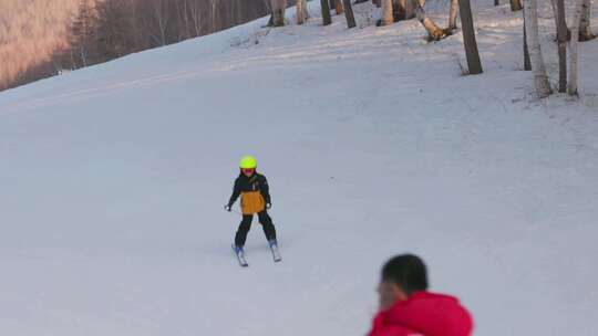 高山滑雪爱好者