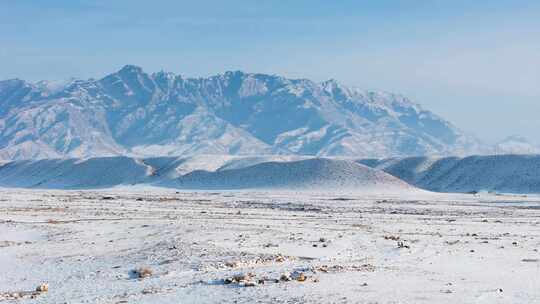 贺兰山雪景 贺兰山西麓雪景5