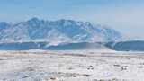 贺兰山雪景 贺兰山西麓雪景5高清在线视频素材下载