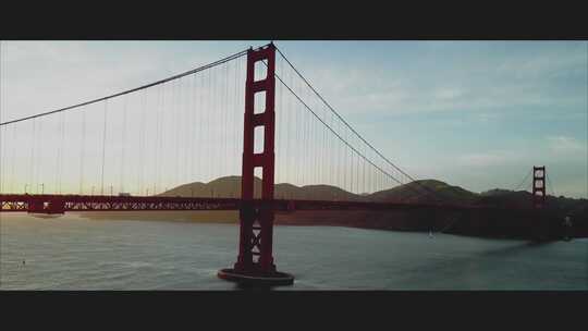 红色跨海大桥视频素材模板下载