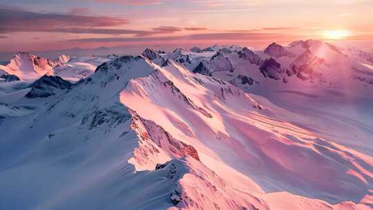 雪山山脉山峰