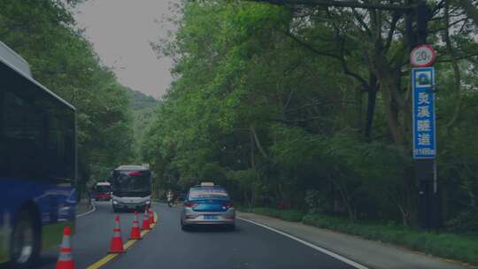 车流延时 城市隧道