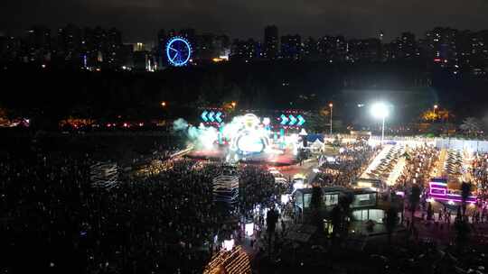 海口白沙门沙滩夜市开业当天