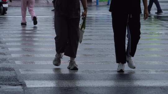 雨天 下雨 城市风光 写意 台风 雨中景色