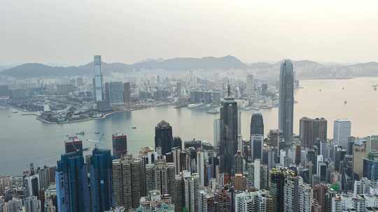 香港全景日景实拍视频8K视频素材模板下载