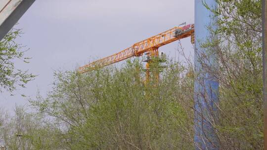 塔吊吊车工地建筑建设