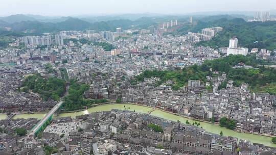 湘西凤凰古城风景视频