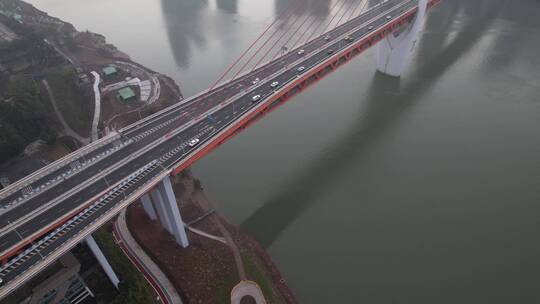 重庆千厮门嘉陵江大桥视频素材模板下载