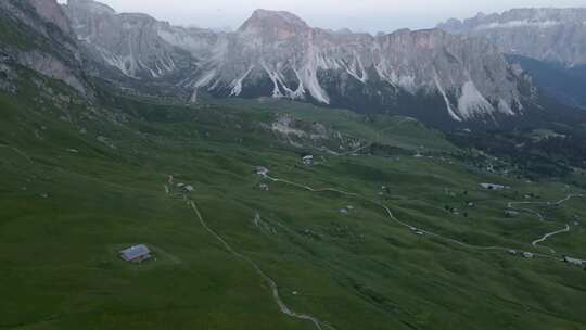 白云石，意大利，无人机，意大利阿尔卑斯山