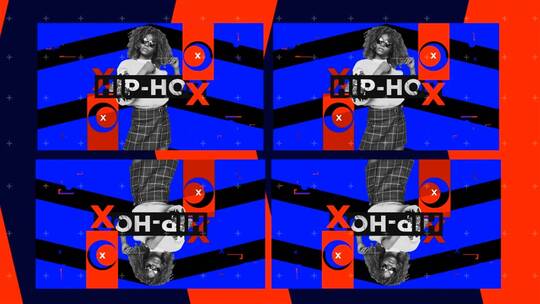 新潮动感标题字幕条图像过渡片场AE模板