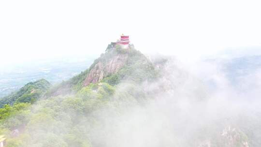 南五台山 钟南山 秦岭 云海 蓝天白云 穿云