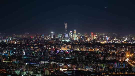 北京CBD夜景 北京夜景 鬼笑石夜景实拍