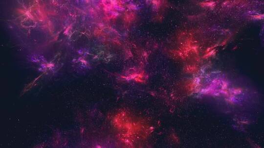 太空中的星云_3D渲染视频素材模板下载