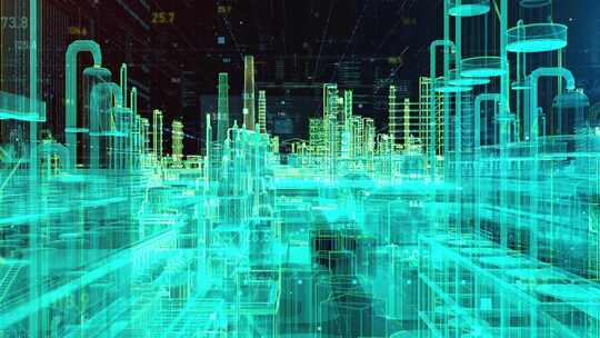 石油天然气数字化工厂环保工业管道化学冶炼