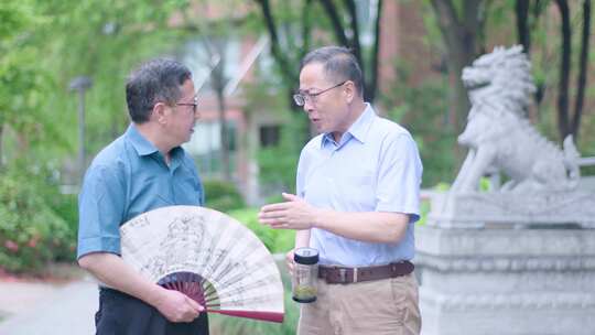 春天 户外 老年人 悠闲 阳光明媚