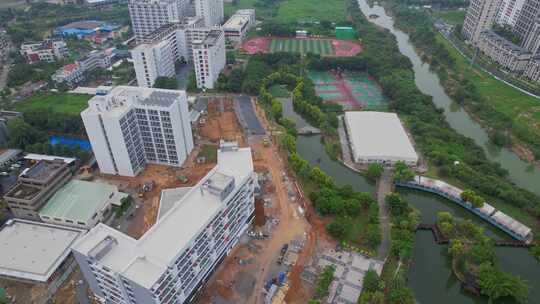 航拍厦门东海学院