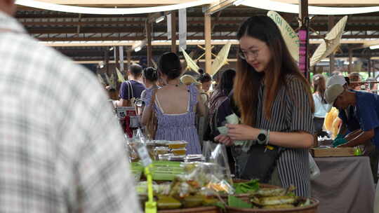 大理丽江泰国清迈曼谷市集集市现场活动