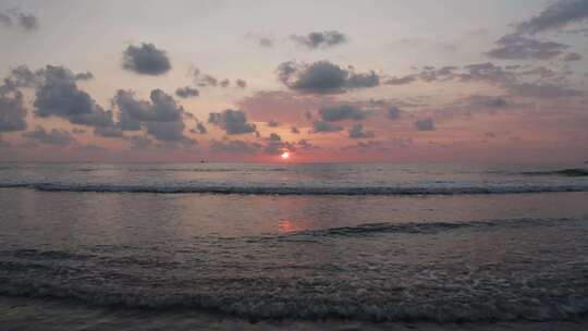 海洋落日的美景