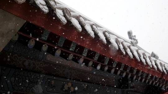 宫廷雪景 古建雪景