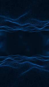 粒子抽象环境蓝色背景循环动画