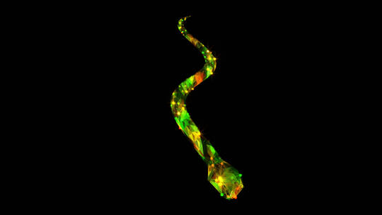 全息粒子蛇特效元素