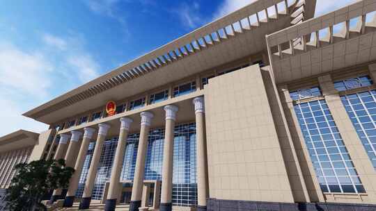 4K中国最高人民法院延时空镜合集