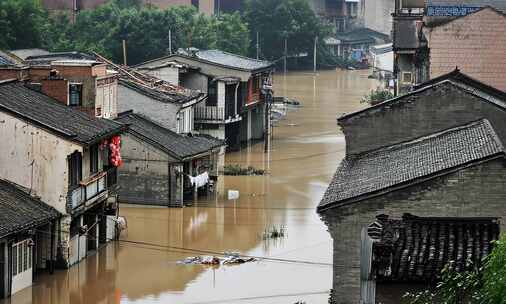 洪水洪涝 自然灾害场景