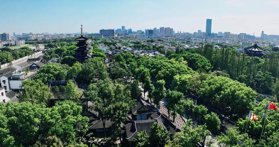 【正版素材】苏州寒山寺京杭运河0712