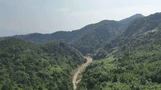 航拍福州寿山村寿山石山脉