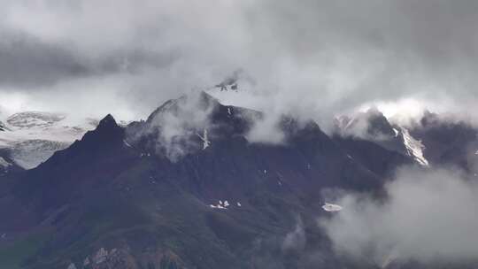 新疆喀什赛力亚克达坂雪山航拍