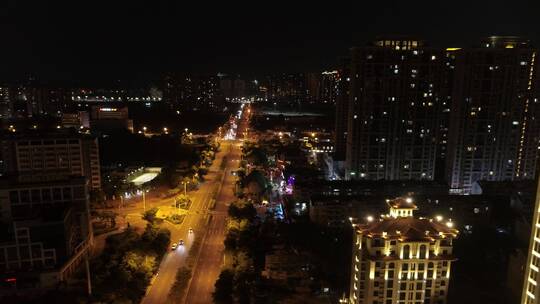 福建漳州市区夜景