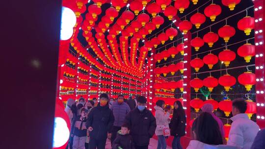 中国元宵节红色的灯笼