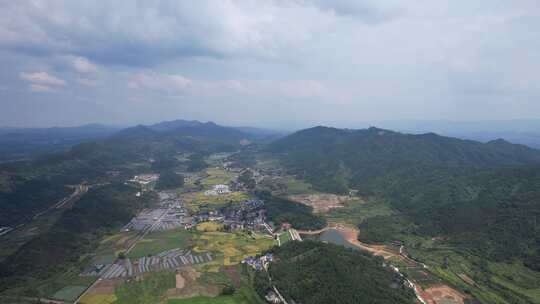 美丽乡村田园农业种植航拍