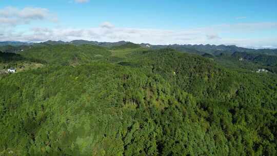 广元曾家山腹地的云天与大山