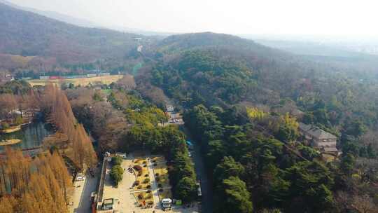 山林景观鸟瞰视角全景