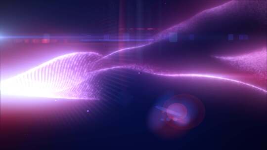 紫色能量发光魔波高科技数字虹彩液体等离子