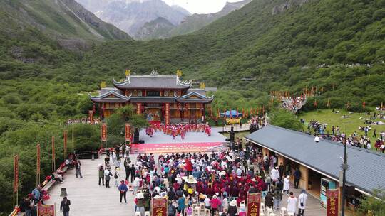 20210711四川阿坝黄龙4k夏天航拍白天_0046