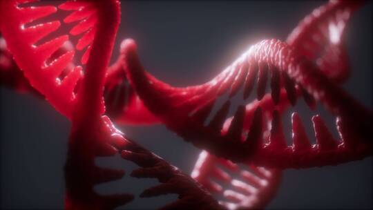 DNA结构动画背景