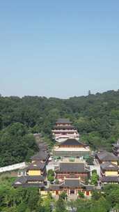 竖版视频湖北鄂州市西山风景区古灵泉寺