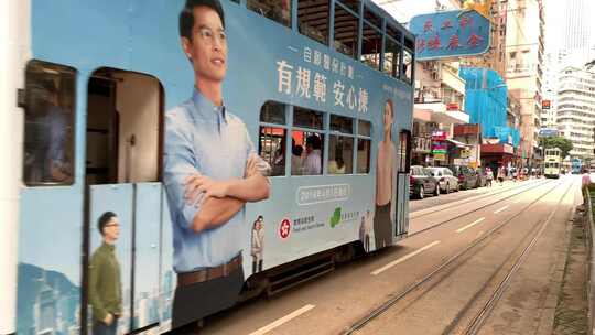 香港市区繁忙的道路