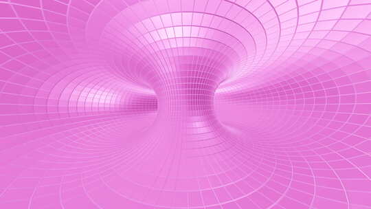 抽象粉红色渐变旋转圆环动画